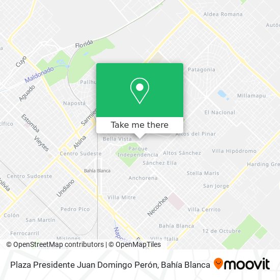 Plaza Presidente Juan Domingo Perón map