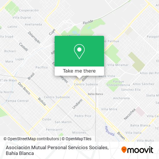 Asociación Mutual Personal Servicios Sociales map