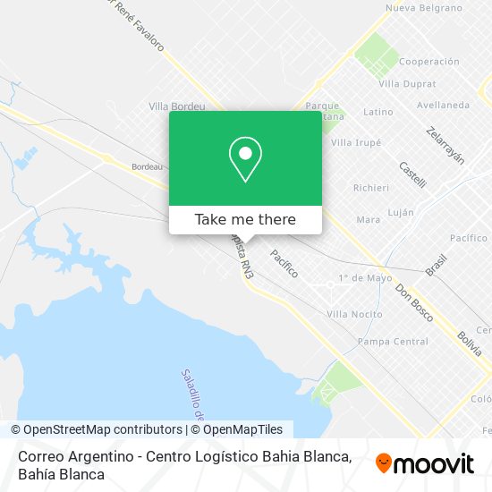Correo Argentino - Centro Logístico Bahia Blanca map