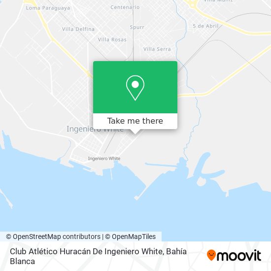 Mapa de Club Atlético Huracán De Ingeniero White