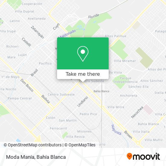Moda Manía map
