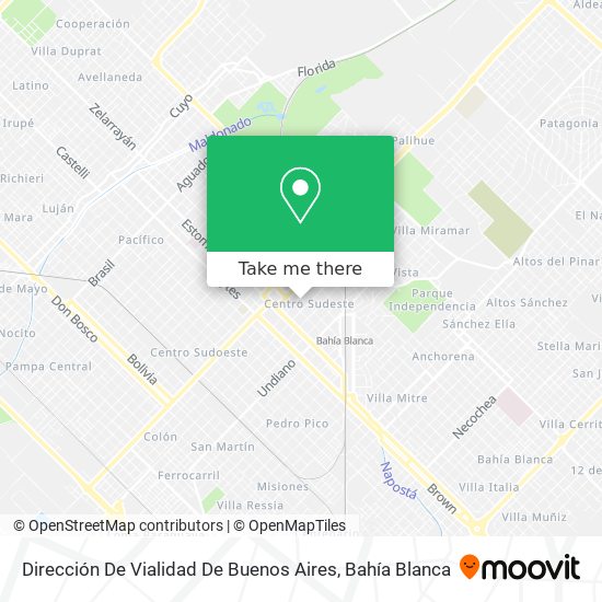 Mapa de Dirección De Vialidad De Buenos Aires