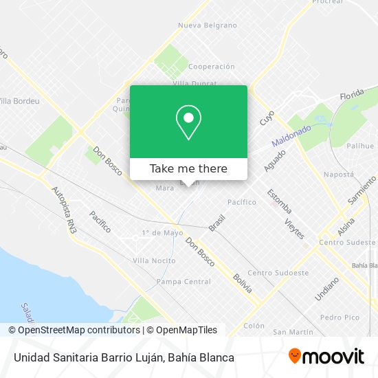 Mapa de Unidad Sanitaria Barrio Luján