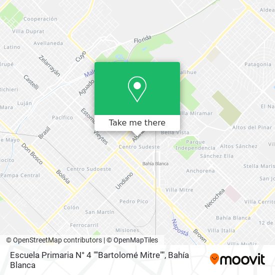 Escuela Primaria N° 4 ""Bartolomé Mitre"" map