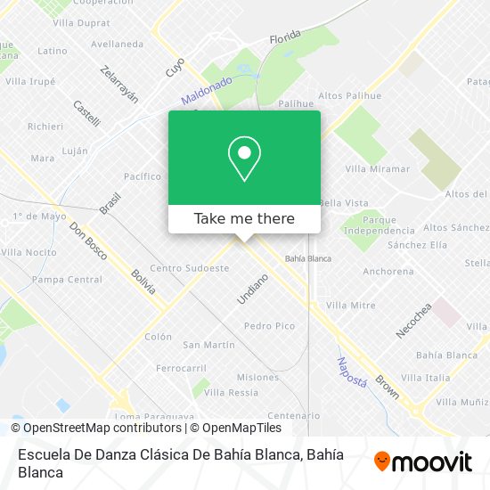 Escuela De Danza Clásica De Bahía Blanca map