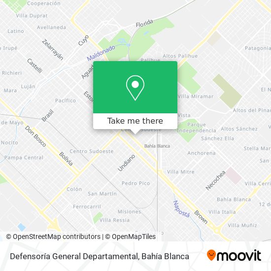 Defensoría General Departamental map