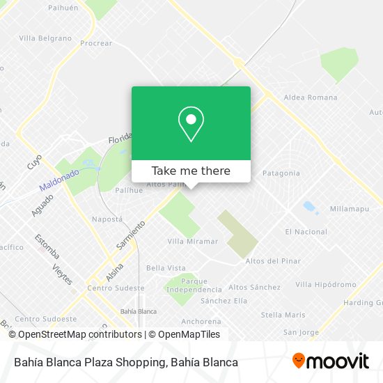 Bahía Blanca Plaza Shopping map