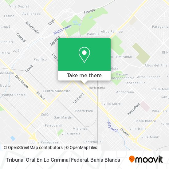 Tribunal Oral En Lo Criminal Federal map