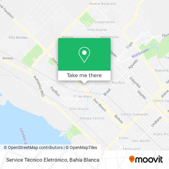 Mapa de Service Técnico Eletrónico