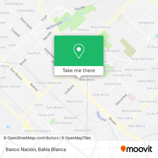 Banco Nación map