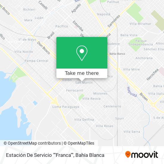 Estación De Servicio ""Franca"" map