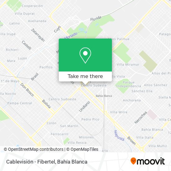 Cablevisión - Fibertel map