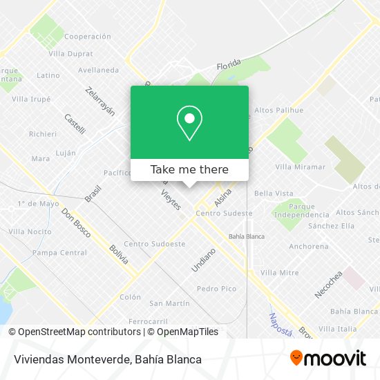 Viviendas Monteverde map