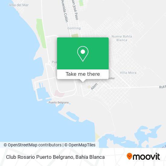 Club Rosario Puerto Belgrano map