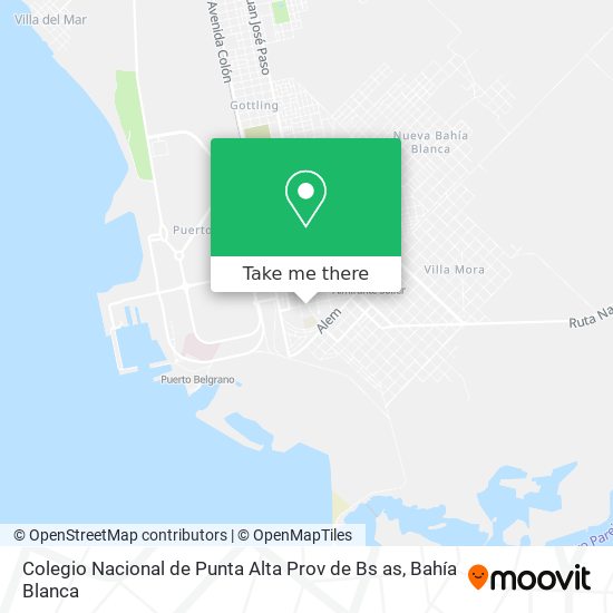 Colegio Nacional de Punta Alta Prov de Bs as map