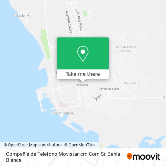 Compañía de Telefono Movistar-cm Com Sr map