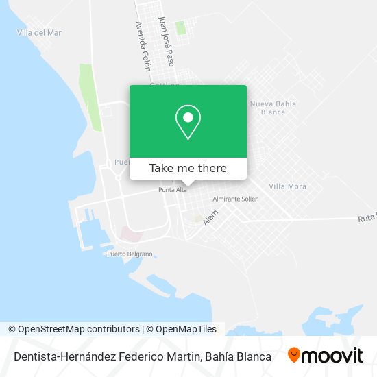 Mapa de Dentista-Hernández Federico Martin