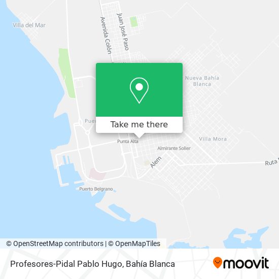 Profesores-Pidal Pablo Hugo map
