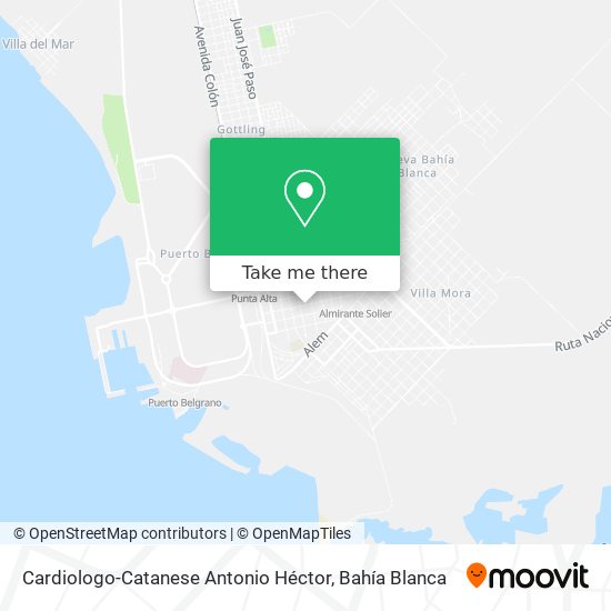 Cardiologo-Catanese Antonio Héctor map