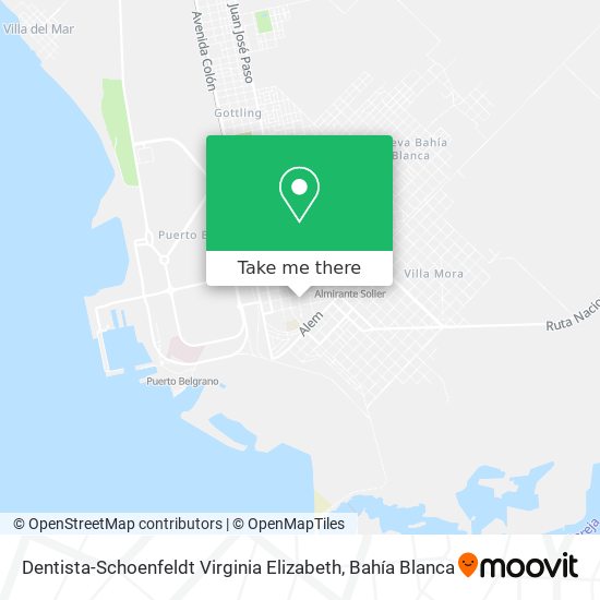 Dentista-Schoenfeldt Virginia Elizabeth map