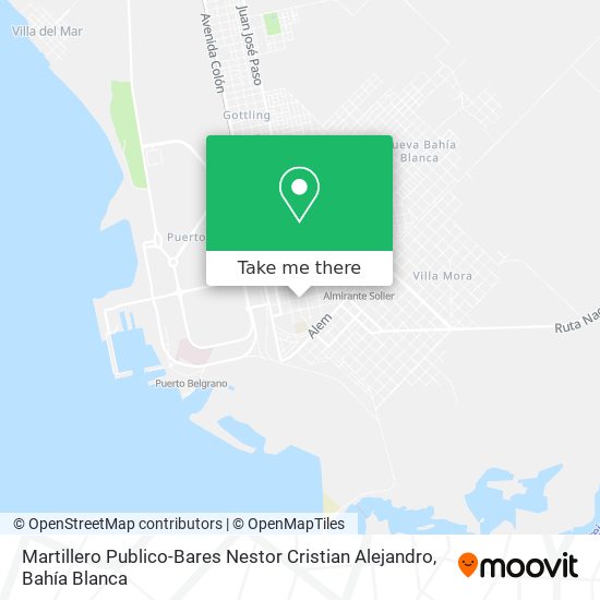 Mapa de Martillero Publico-Bares Nestor Cristian Alejandro