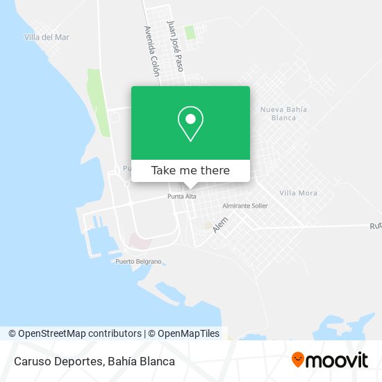 Caruso Deportes map