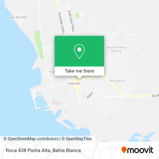 Roca 438 Punta Alta map