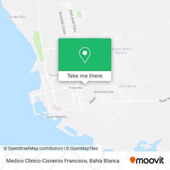 Mapa de Medico Clinico-Cisneros Francisco
