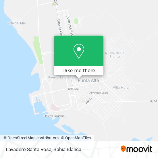 Lavadero Santa Rosa map