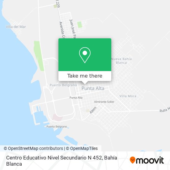 Mapa de Centro Educativo Nivel Secundario N 452