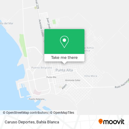 Caruso Deportes map