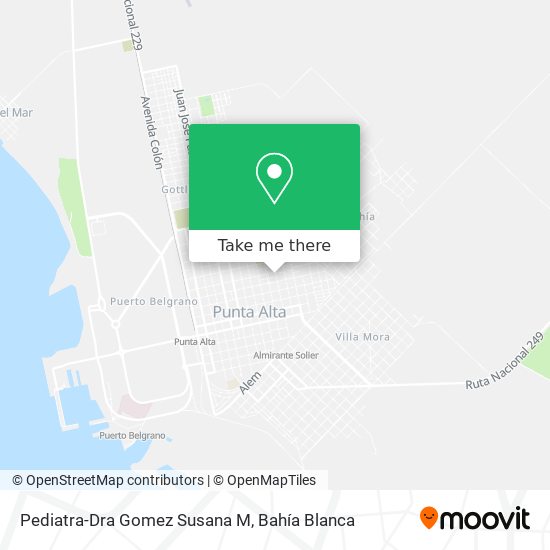Pediatra-Dra Gomez Susana M map