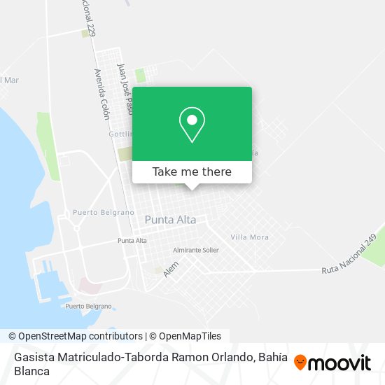 Mapa de Gasista Matriculado-Taborda Ramon Orlando