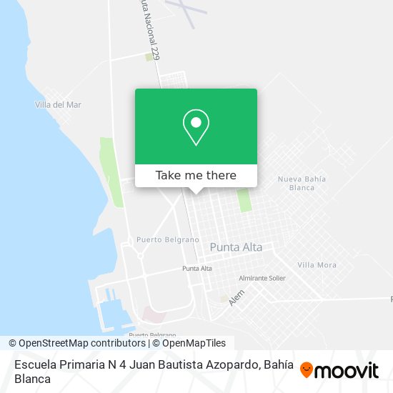 Mapa de Escuela Primaria N 4 Juan Bautista Azopardo