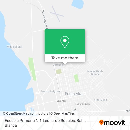 Mapa de Escuela Primaria N 1 Leonardo Rosales