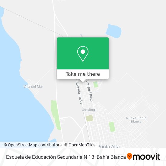 Escuela de Educación Secundaria N 13 map