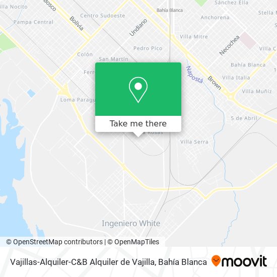 Mapa de Vajillas-Alquiler-C&B Alquiler de Vajilla