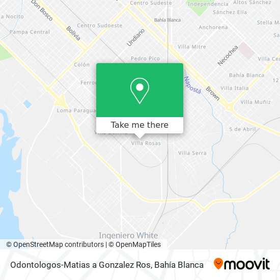 Mapa de Odontologos-Matias a Gonzalez Ros