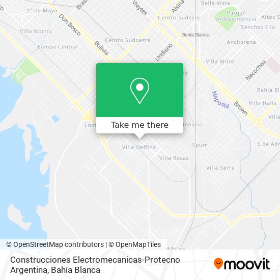 Mapa de Construcciones Electromecanicas-Protecno Argentina