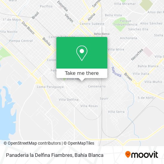Mapa de Panaderia la Delfina Fiambres