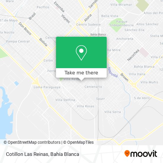 Mapa de Cotillon Las Reinas
