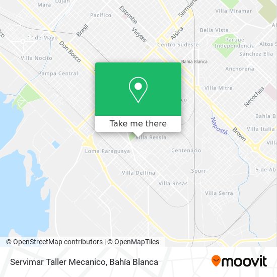 Mapa de Servimar Taller Mecanico