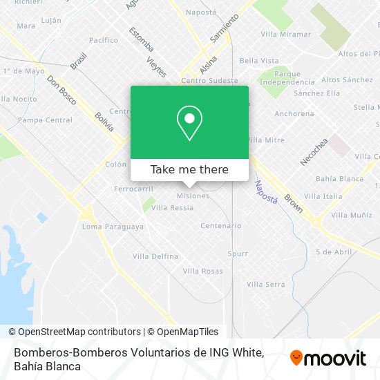 Mapa de Bomberos-Bomberos Voluntarios de ING White