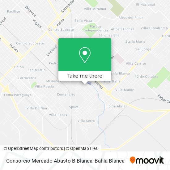 Consorcio Mercado Abasto B Blanca map