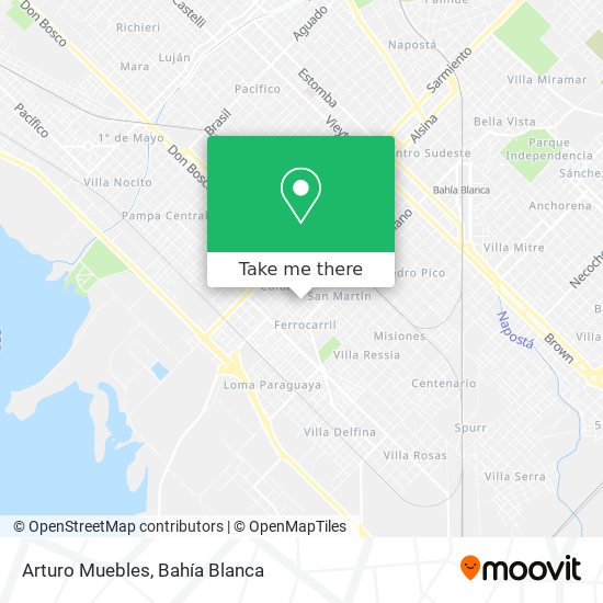 Arturo Muebles map