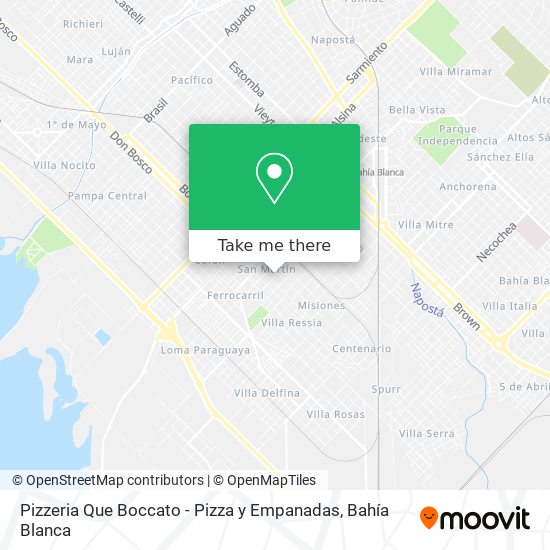 Mapa de Pizzeria Que Boccato - Pizza y Empanadas