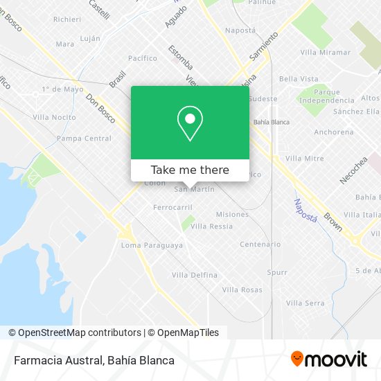 Farmacia Austral map