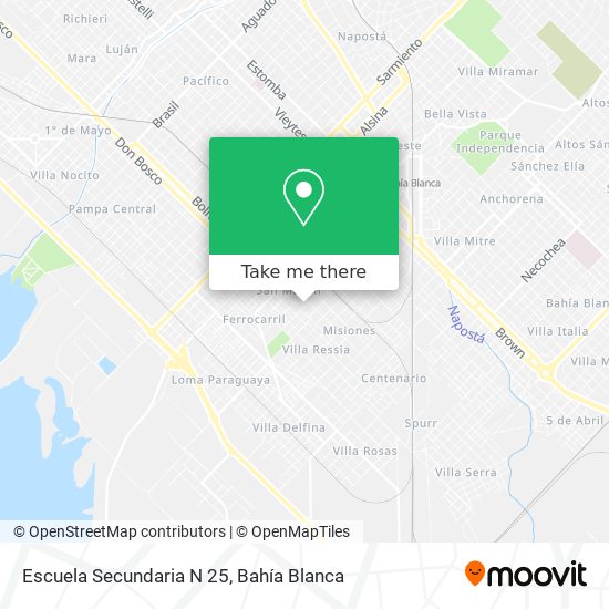 Mapa de Escuela Secundaria N 25