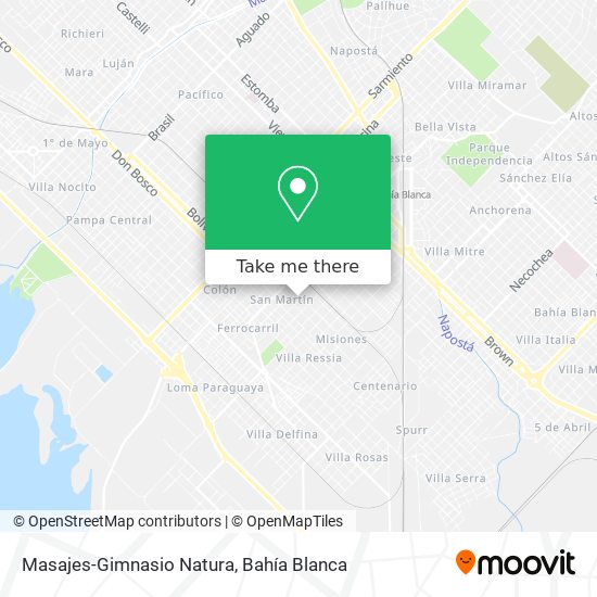 Masajes-Gimnasio Natura map