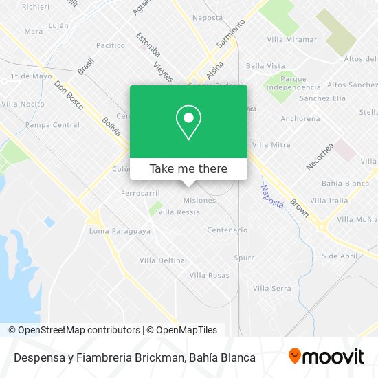 Despensa y Fiambreria Brickman map